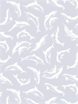 Exclusively Quilters - Make A Splash - Dolphin Silhouettes, Light Gray