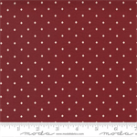 Moda - Red White Gatherings - Diamond Dots, Burgundy