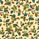 RJR - Garden Collage - Berries & Vines, Cream