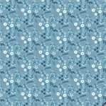Riley Blake - Winter Magic - Floral, Blue