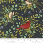 Moda - When Snow Falls - Winter Birds Allover, Night Sky