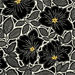 Quilting Treasures - Maya - Floral, Black