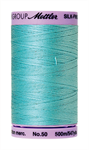 Mettler Thread - Silk-Finish 100% Cotton - 547 yds; 50 Wt. Blue Curacao