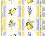 Wilmington Prints - Lavender Lemonade - 24^ Placemat Panel, Multi