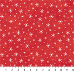 Northcott - Holly Jolly - Snowflakes, Red