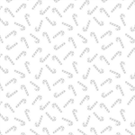 Wilmington Prints - Stocking Stuffers 2 - Tossed Candy Canes, White on White