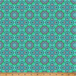 Hoffman California - Bubblelicious - Flower Bloom Tiles, Turquoise