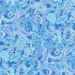 Blank Quilting - Luna Garden - Paisley, Light Blue