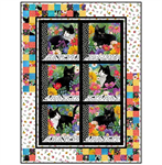 Northcott - Digital Quilt Top - Curious Outlook featuring Hide and Seek