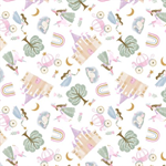 3 Wishes - Enchanting Flannel - Fairy Tale Magic, White