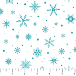 Northcott - Woodland Wishes - Snowflake, White