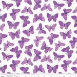 Riley Blake - Strength in Lavender - Butterflies, White