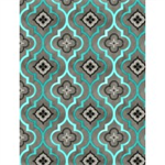 Wilmington Prints - Isabella - Fleur Geometric, Dark Gray