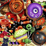 Quilting Treasures - Tricks & Treats - Packed Treats, Multi