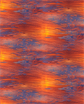 Blank Quilting - Natural Treasures II - Sunset, Blue/Orange