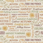 Benartex - Harvest Farm - Rustic Autumn Sentiments, Natural