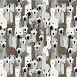 Blank Quilting - Highland Nature Walk - Llamas, Grey