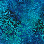 Robert Kaufman - Artisan Batiks: Fall Splendor - Sunflowers, Water