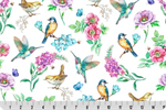 Shannon Fabrics - Cuddle Prints - Birds in Bloom, Multi