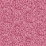 Benartex Traditions - Camellia - Double Scroll, Medium Pink