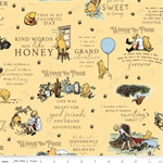  Riley Blake - Winnie The Pooh - Main Print, Sunshine