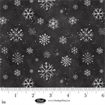 Blank Quilting - Be Merry & Shine Bright - Snowflakes, Charcoal