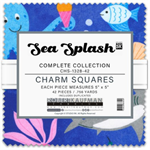 Robert Kaufman - 5^ Charm Squares - Sea Splash - Multi