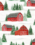 Wilmington Prints - Country Cardinals - Barn Senic, Multi