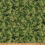 Hoffman California - Blue Jay Song - Fronds, Green/Gold