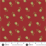 Andover Fabrics - Jingle Bell - Ornamental Tulips, Cranberry