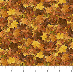 Northcott - Wilderness: Naturescapes - Packed Leaves, Rust