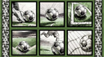 Blank Quilting - Goalbound - 24^ Soccer Blocks Panel, Green