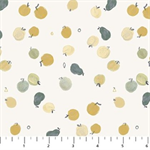 Figo Fabrics - Lucky Day Flannel - Apples, Cream