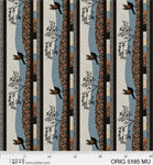 P & B Textiles - Origins - Silhouetted Border Stripe, Multi