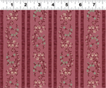 Clothworks - Daphne - Vines & Stripes, Light Wine