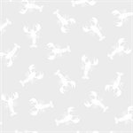 P & B Textiles - Ramblings By The Sea - Lobster Love, White on White