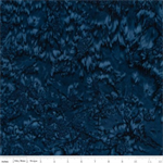 Riley Blake - 107/108^ Expressions Batik Hand Dyes, Dark Blue
