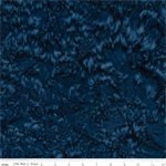 Riley Blake - 107/108^ Expressions Batik Hand-Dyes, Dark Blue