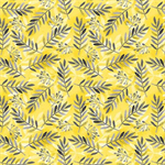Quilting Treasures - Blissful Blooms - Sprigs, Yellow