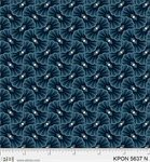 P & B Textiles - Koi Pond - Lily Pad Geo, Navy