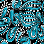 Benartex Traditions - Xanado - Paisley Rhythm, Teal