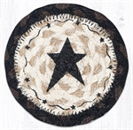 Braided Coaster - Primitive Black Star, 5^