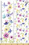 Susybee - Flutter The Butterfly - 30^ Growth Chart Panel, Lilac