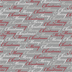 Quilting Treasures - Christmas Dreams - Merry Christmas, Pewter