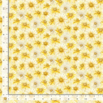 Timeless Treasures - Forest Whisper - Packed Daisy, Yellow