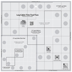 Creative Grids - Quilt Ruler - Log Cabin Trim Tool Two 6^ & 12^ Blocks