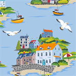 Quilting Treasures - By The Seashore - Seaside Vignettes, Blue