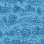 Robert Kaufman - On The Road - Toile, Indigo