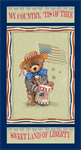Henry Glass - Teddy's America - 24^ Teddy Bear Panel, Navy