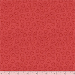 Marcus Fabrics - Friends & Flakes - Heart, Red